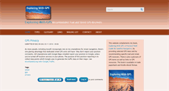 Desktop Screenshot of exploringgps.com