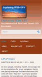 Mobile Screenshot of exploringgps.com